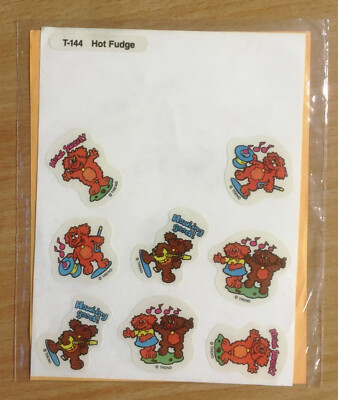 1980er Jahre seltene Vintage UK stinkende Aufkleber Pack - Trend Enterprises T-144 Hot Fudge