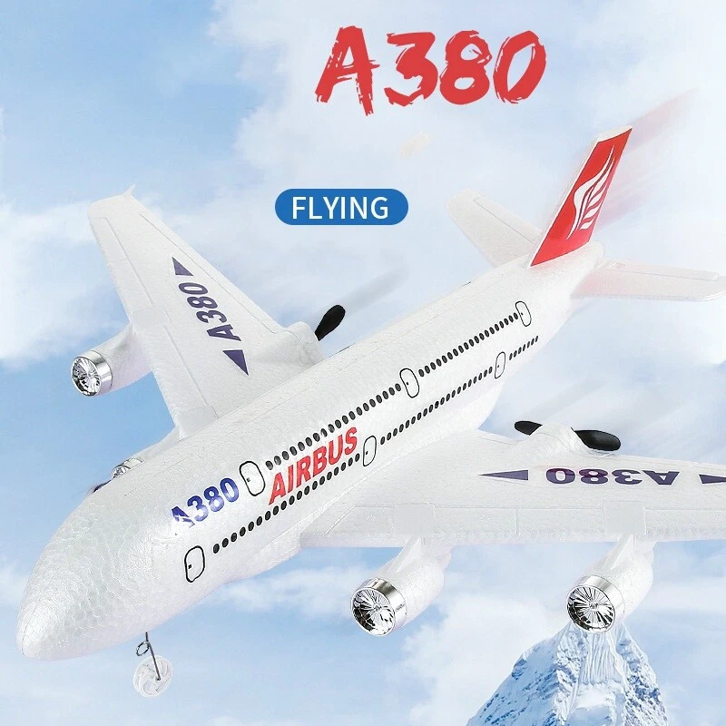 2.4G RC Airplane Airbus A380 Remote Control Aircraft Fixed Wing Plane 2Batteries - Image 3 of 4