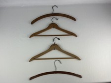 Vtg Lot 4 Wooden Hangers