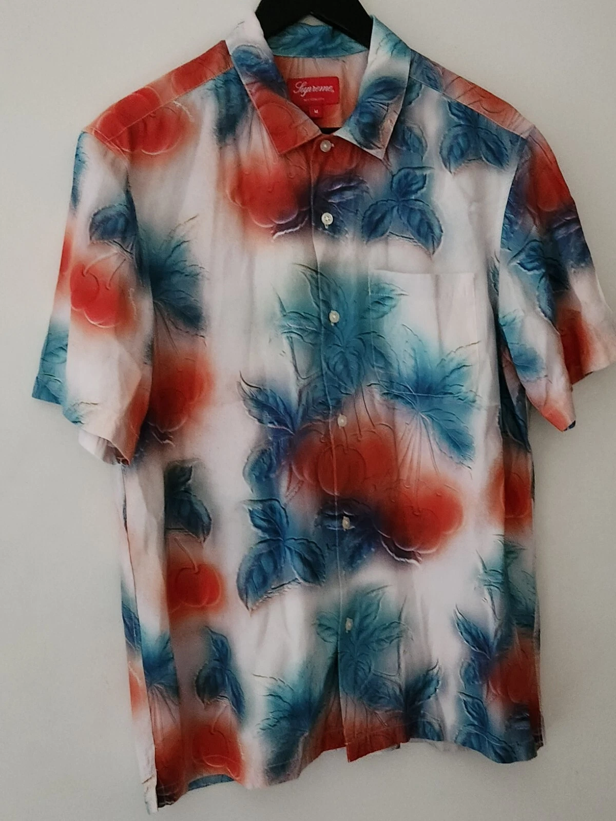 Chemise SS23 Supreme Cherries S/S taille M moyenne multicolore manches courtes viscose