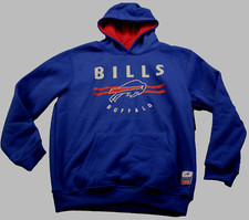 Buffalo Bills NFL Football Team Apparel Boys Blue Sweatshirt Hoody NWT M 14-16