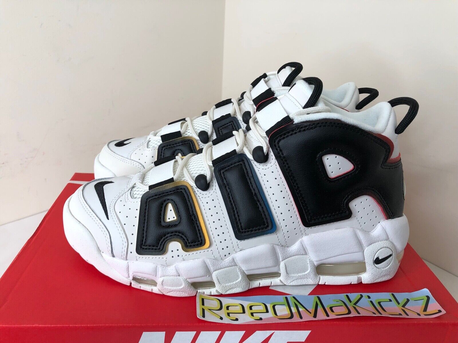 Nike Air More Uptempo '96 Trading Cards Primary Colors Sail Mens 
