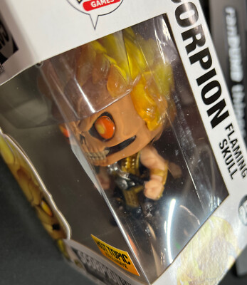 Funko Pop! Scorpion Flaming Skull #255 - Hot Topic Exc +
