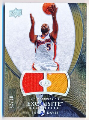 2007-08 Exquisite Collection Baron Davis Dual Jersey #39 (01/25)