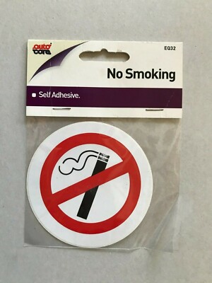 Selbstklebendes Nichtraucherschild (90 mm Durchmesser)