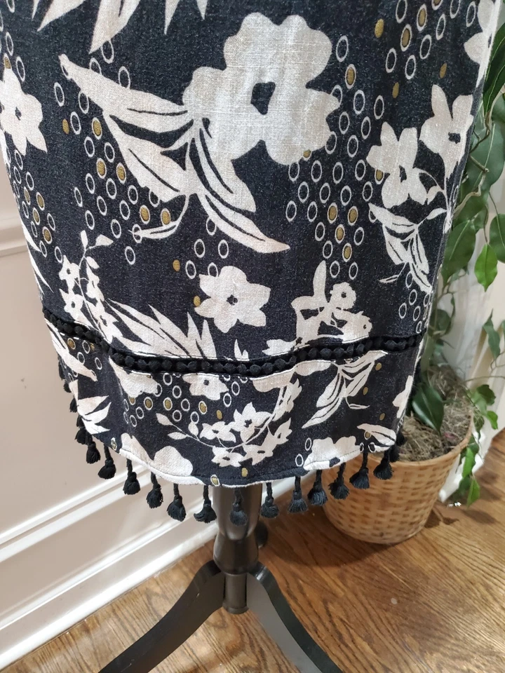 Vestido para mujer New Directions floral rayón cuello redondo sin mangas hasta la rodilla XL Foto 4 de 4