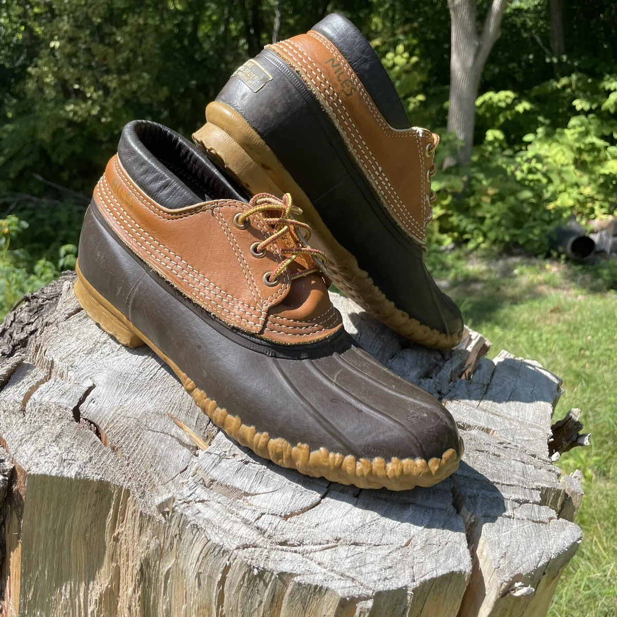 Vintage LL Bean Maine Hunting Shoe Low Boots Men's Size 9 C | eBay