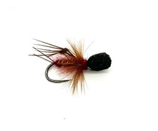 6 x Popper Hopper - Claret - Trout Fishing Flies