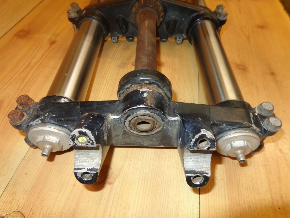 1984 Kawasaki KX125 KX 125 Front Forks Triple Clamps Clamp Fork