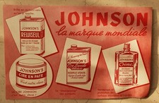 BUVARD JOHNSON "LA MARQUE MONDIALE" - CIRE - SHAMPOING DES PARQUETS - CREME