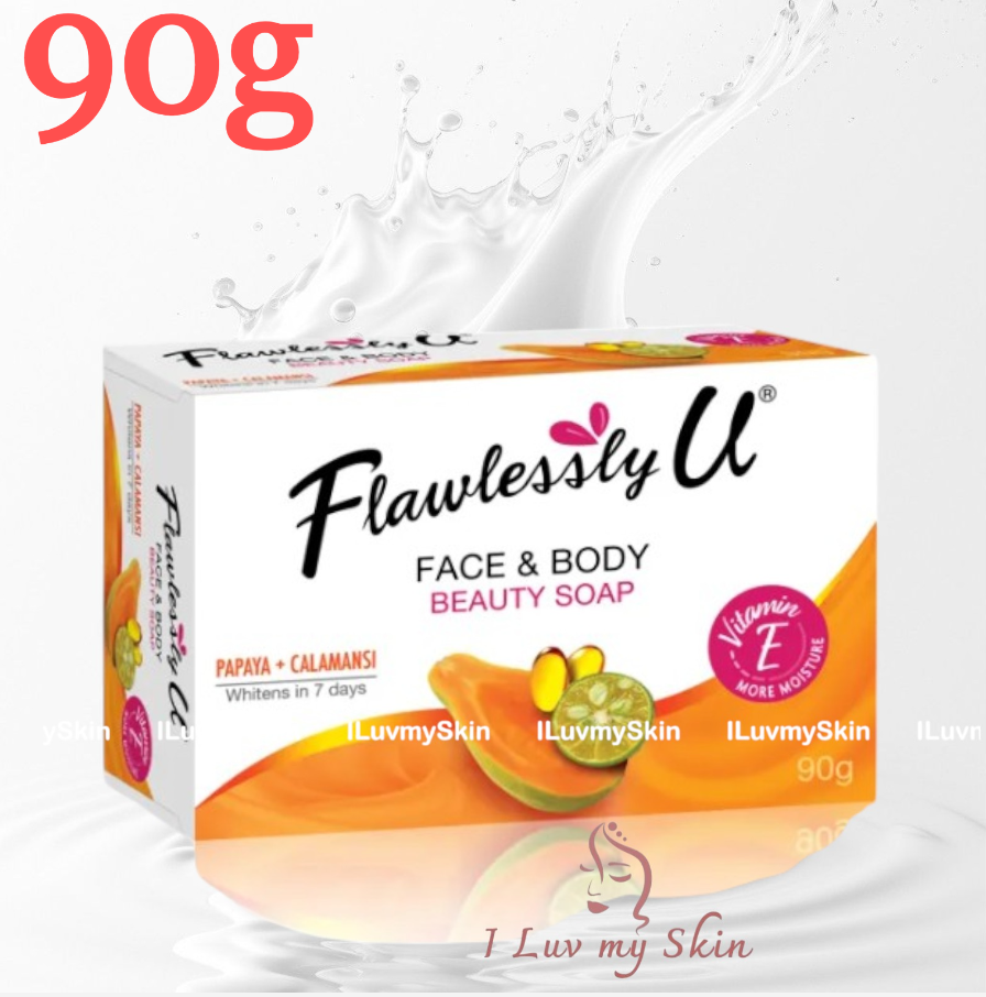 flawlessly u soap kojic glutathione review Flawlessly U 2in1 Papaya Calamansi Whitening Soap 90g (1 Bar ONLY)
