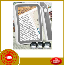 Magnifying Glass with Light, Rechargeable 5X Large Page Magnifier for Reading...