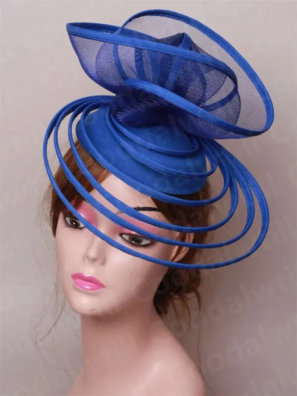 Church Fascinator Hat Wedding Mesh Headpiece Women Party Banquet Chapeau Cap.. - Image 4 of 4