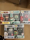 Dc Comics Funko Pop Lot With Green Lantern, Flash, And Red Hood