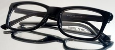 LIMITED EDITIONS Eyeglasses 92nd ST plastic Retro BLACK 49-17-135 NEW