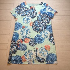 J.Crew Factory Womens Short Sleeve Floral Gallery Lined Dress Size 12. Poly
