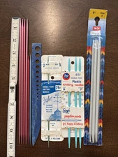 16 VTG Knitting Needles Double Pointed Mix Lot Boye Zephr Inox