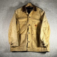 Vintage JC penney Big Mac light brown faded worn blanket lined chore jacket sz44