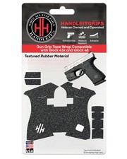 Gun Grip Tape Compatible with Glock 43x and Glock 48 - Black Textured Rubber ...