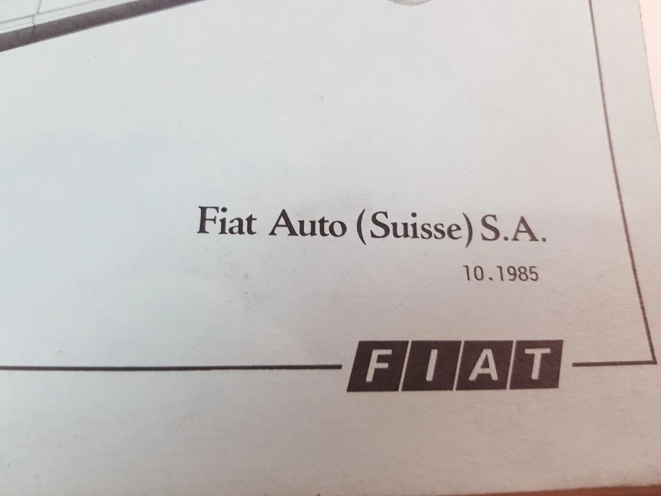 Manuale officina Fiat Uno Turbo ie dati tecnici riparazioni ed Svizzera francese - Immagine 2 di 4
