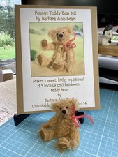 teddy bear KIT For  3.5? Traditional Mohair Jointed Heirloom Bear Peanut