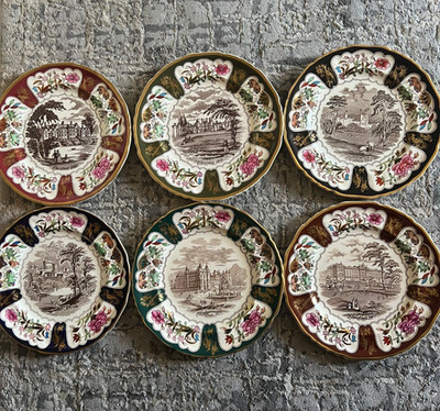 Porcelain Plate  - ''Christmas Series'' - Full Set  x6 from Mason's