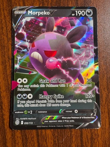 Morpeko V 095/172 SWSH09: Brilliant Stars Pokemon