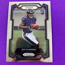 Zay Flowers 2023 Panini Prizm Rookie Card #307 Baltimore Ravens. rookie card picture