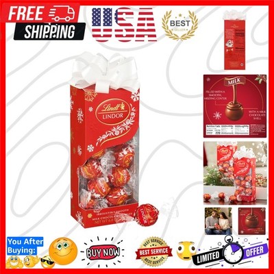 LINDOR Milk Chocolate Candy Truffles Traditions Gift Box, Milk Chocolate Cand...