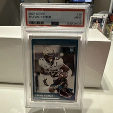 2025 Score - Rookies Travis Hunter #20 (RC) PSA MINT 9