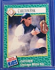 1990 Sports Illustrated Kids   #171 Carlton Fisk  White sox Baseball Card p
