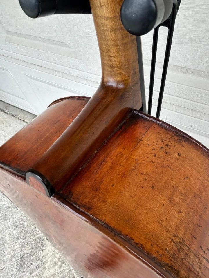 Old Antique Cello 4/4 - Martin Stoss (1825 Wien) - Graft Neck - Image 4 of 4