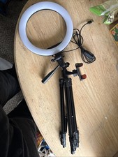 Selfie Ring Light with Tripod Stand and Phone Holder, Dimmable