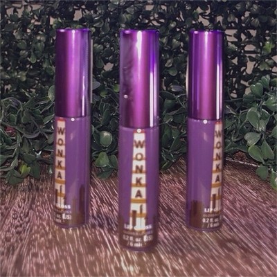 Willy Wonka Liquid Lip Gloss 0.2 fl oz 6 ml Makeup Cosmetic Tube Shade Purple