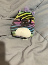 Squishmallows Rainbow Zebra Beanbag Plush Toy, Rainbow Striped, 2020