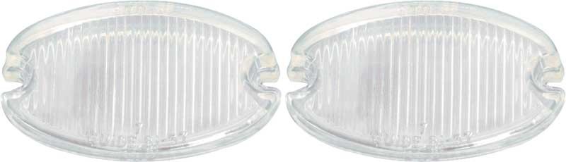 1957 Chevrolet Clear Glass Back-Up Lenses With Markings