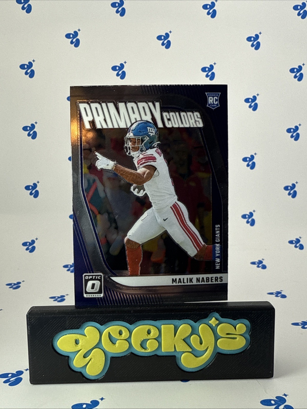 Malik Nabers 2024 Panini Donruss Optic Primary Colors RC #6