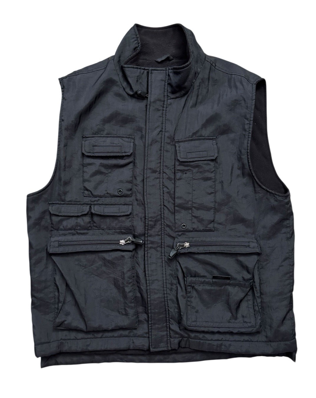GAP Vest Mens Sz Medium Black Multi-pocket Utility Fishing Vest Camping Outdoors