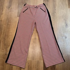 Vtg 60s 70s Bell Bottom Pants Western Rockabilly Disco Leisure Suit Womens 32 30