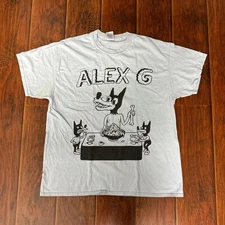 Alex G Band Graphic Shirt Classic Style White Unisex Shirt Men Women KH16993