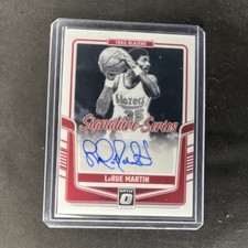 Panini 2024-25 Donruss Optic LaRue Martin Signature Series Auto #SS-LAR Trail B…