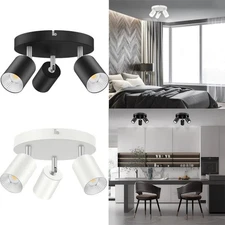 Industrial Track Lighting Flush Mount 3-Light Ceiling Light Spotlight Fixtures