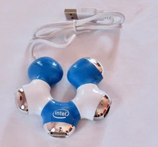 Brand New Vintage Intel USB HUB 4 USB Port Multi Adapter 4 PC Mac Laptop Desktop