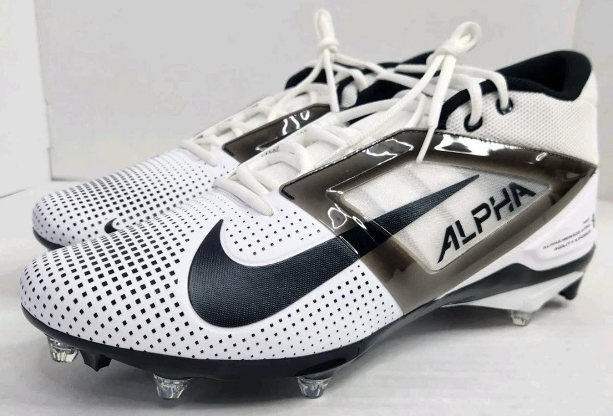 Sz 15W Nike Alpha Menace 4 Pro‎ Wide Texas Longhorns Football HF3439 104 Hook Em Amazon.com | Nike Alpha Menace 4 Pro Football Cleats White  main image 2