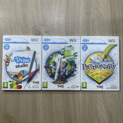 U-Draw: Studio, Pictionary, Dood’s Big Adventure Nintendo Wii (PAL) Games Bundle