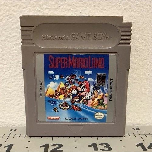 Nintendo Official Game Boy Super Mario Land Platformer NTSC-U/C 1989 Cartridge