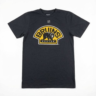 Reebok Boston Bruins T-Shirt Milan Lucic 17 Bear Logo NHL Schwarz S Hockey