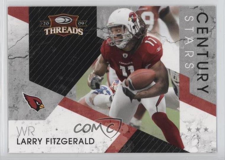 2009 Donruss Threads Century Stars Larry Fitzgerald #10 HOF g2x