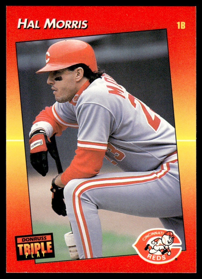 1992 Triple Play #30 Hal Morris - Reds