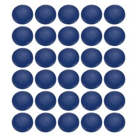 30X Pu-Leder-KnöPfe 18Mm Blau FüR Kleidung Diy